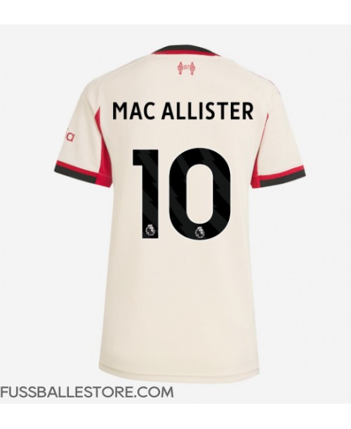 Günstige Liverpool Alexis Mac Allister #10 Auswärtstrikot Damen 2025-26 Kurzarm Günstige Liverpool Alexis Mac Allister #10 Auswärtstrikot Damen 2025-26 Kurzarm
